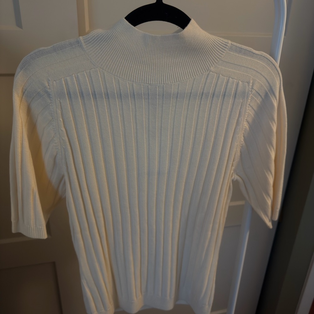 Reformation Margoax Regenerative Merino Mock Neck Sweater